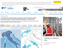 Tablet Screenshot of meteogiuliacci.it